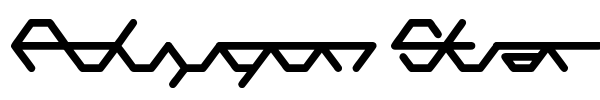 Polygon Star font preview